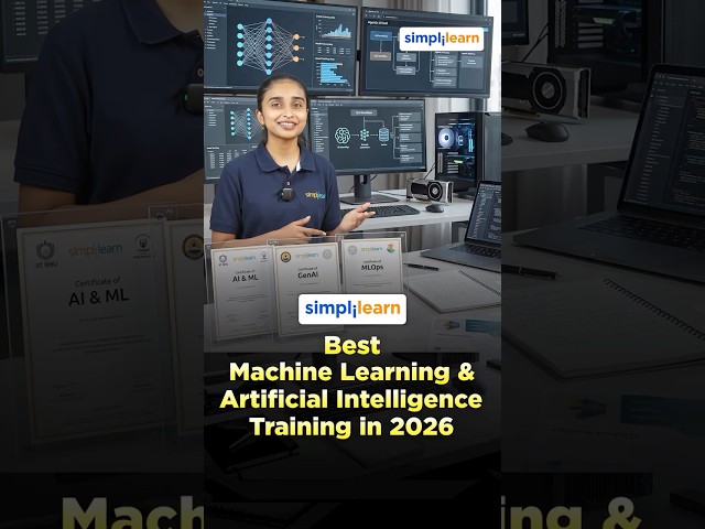 Best Machine Learning & Artificial Intelligence Training Course 2026 | #Shorts | #Simplilearn