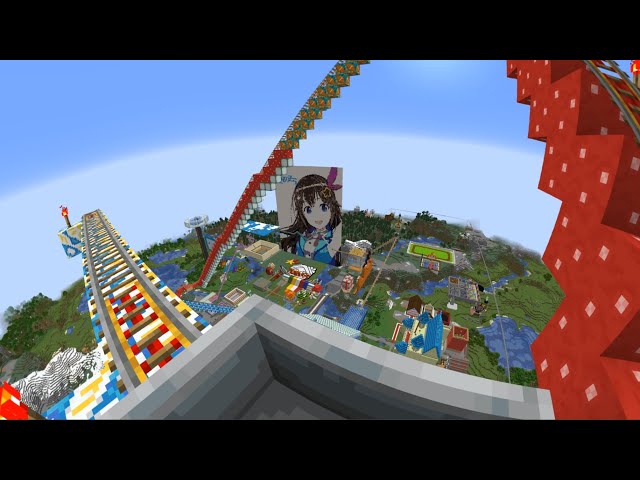 マイクラ旧JPホロ鯖を再現したワールドで鉄道ツアー