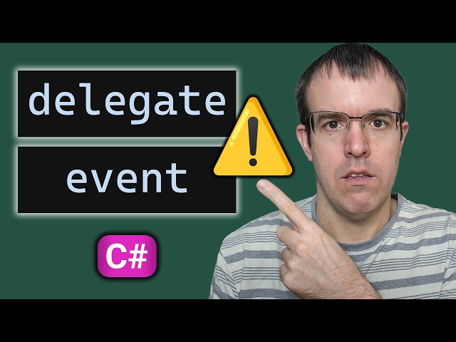 Delegates and events in C# explained