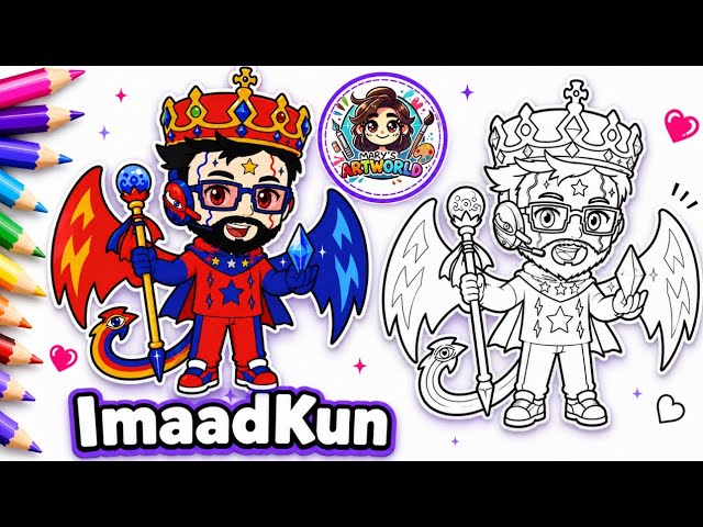 How to Draw ImaadKun | Easy YouTuber Drawing Tutorial