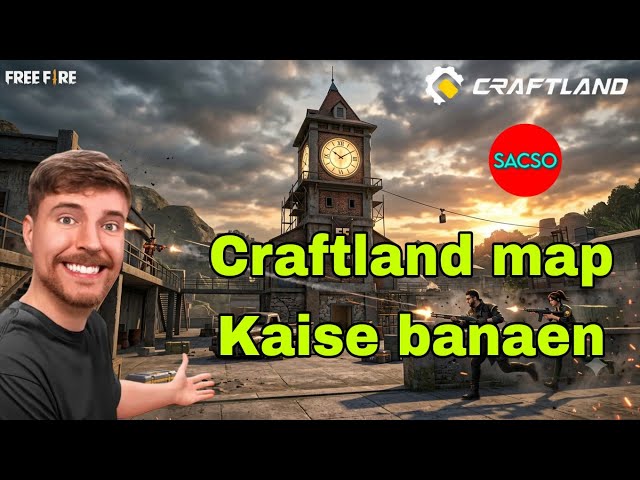 CRAFTLAND MAP KAISE BANAEN 🗺️📍 FREEFIREMAX 🤩😱 #nitingamer #freefire #craftland #totrial 