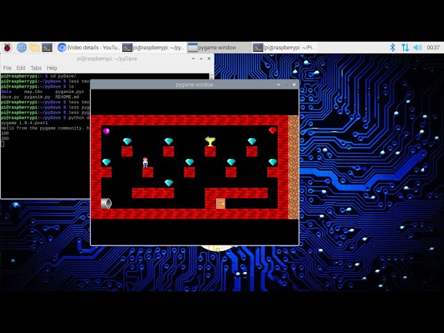 Raspberry Pi: 2D game Dave in pygame