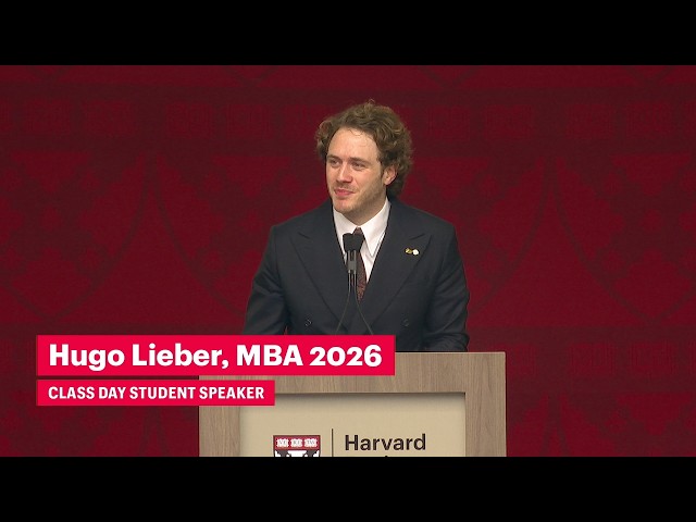 2026 Class Day Student Speaker Hugo Lieber