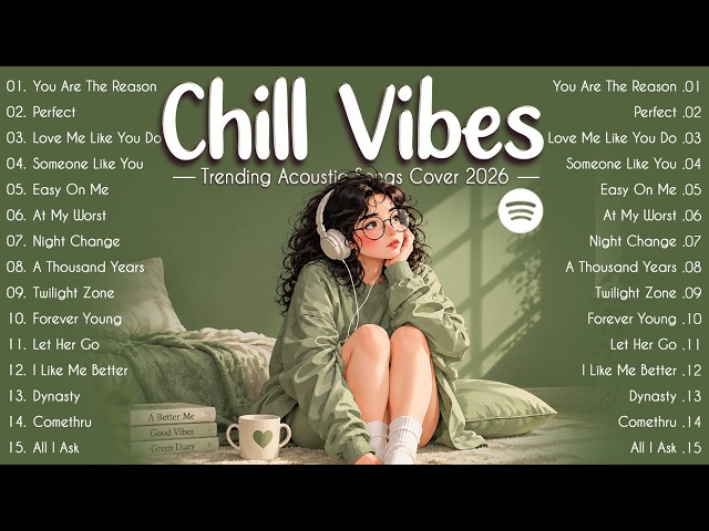 Morning Coffee & Acoustic ☕ Trending Pop Songs 2026 🎶 Good Mood English Songs 💚