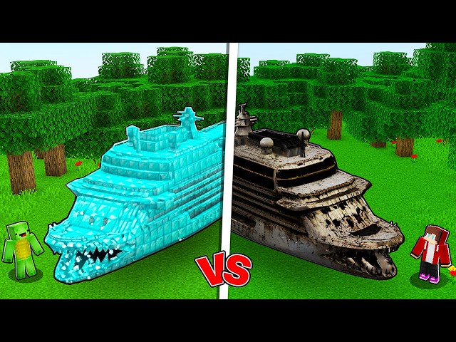 JJ vs MIKEY: POOR vs RICH Scary Abandoned Ship In Minecraft !
