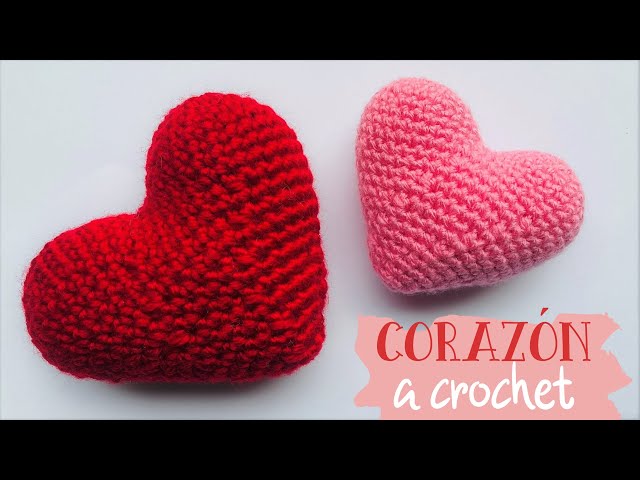 CORAZÓN A CROCHET / Como tejer corazón a crochet paso a paso