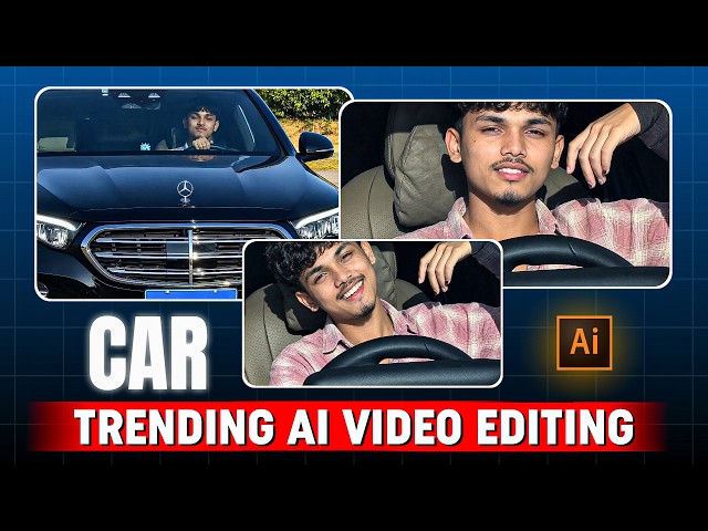 Trending Car Driving Ai Video Editing 🔥 | Instagram Trending Pata Chalega Song Reels Video Editing 🤯
