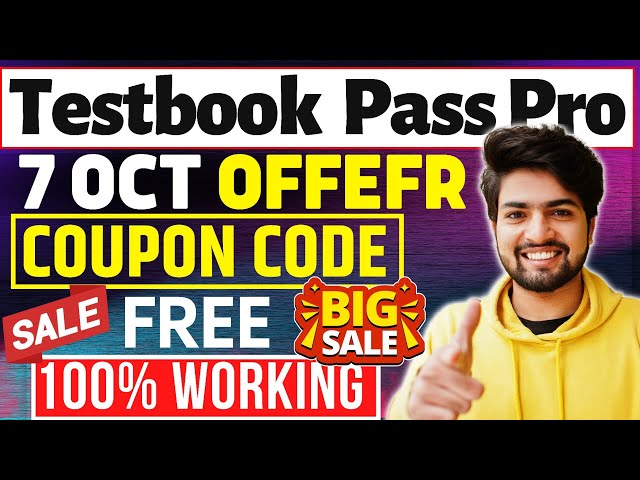 Testbook Pass Pro Coupon Code | Testbook Coupon Code | Testbook Offer| Textbook Pro Pass Coupon code