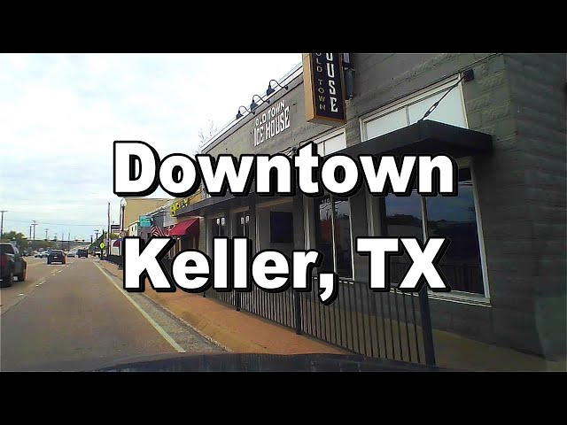 Driving Downtown Keller, TX (Dash Cam)