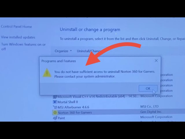 Fix You Do Not Have Sufficient Access  Can't Uninstall Program