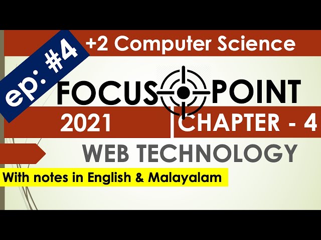 Chapter 4 | Focus Point 2021 | +2 Computer Science| +2 Computer Application| With Notes | Exam Tips
