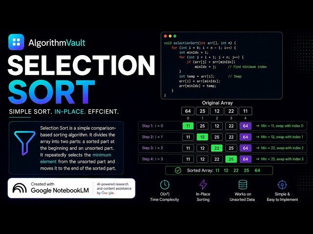 Selection Sort | Algorithm Vault