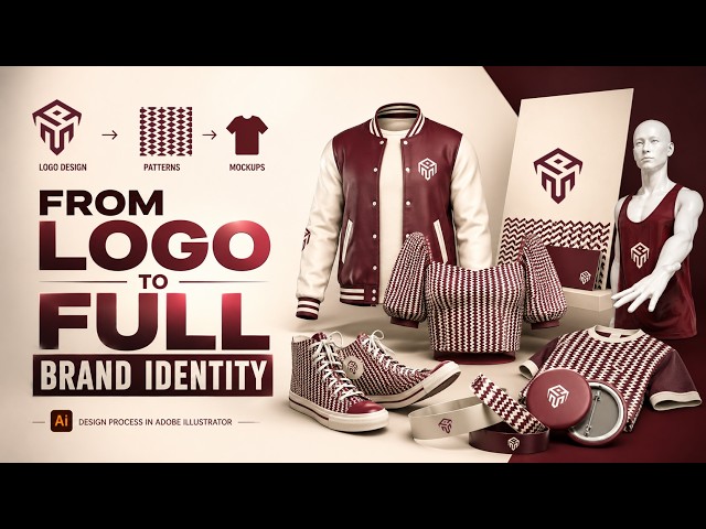 From Logo to Full Brand Identity | Complete Branding Process in Adobe Illustrator