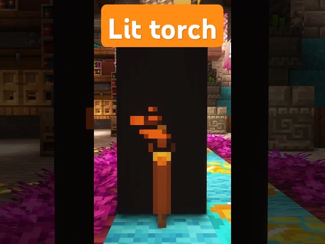Cool Minecraft Banner 12 - Lit Torch #minecraft #minecraftbannerdesigns #bannerdesign #newbanner