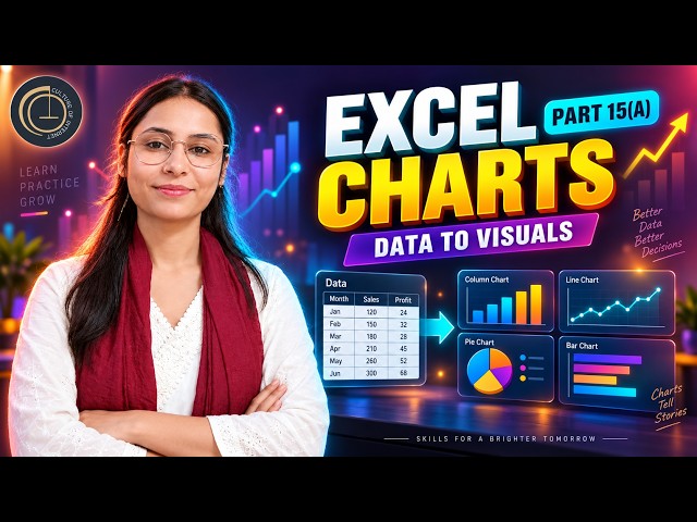 Turn Excel Data into Powerful Charts 🚀 | Complete Chart Tutorial for Beginners -- Part 15(A)