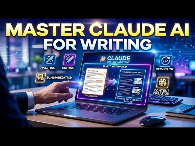 Claude for Writing & Content Creation|Complete Guide to AI Writing Editing & Content Transformation
