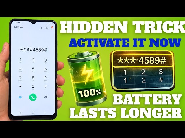 How to make my cell phone battery last longer (Secret Code)