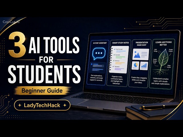 🚀 3 Useful AI Tools for Students | Beginner-Friendly Guide