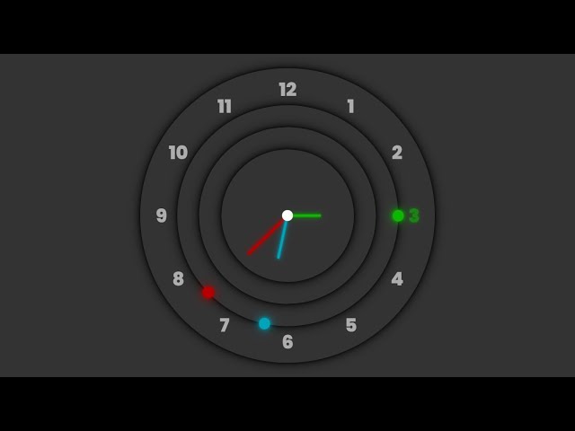 Javascript Clock | CSS Neumorphism Working Analog Clock UI Design