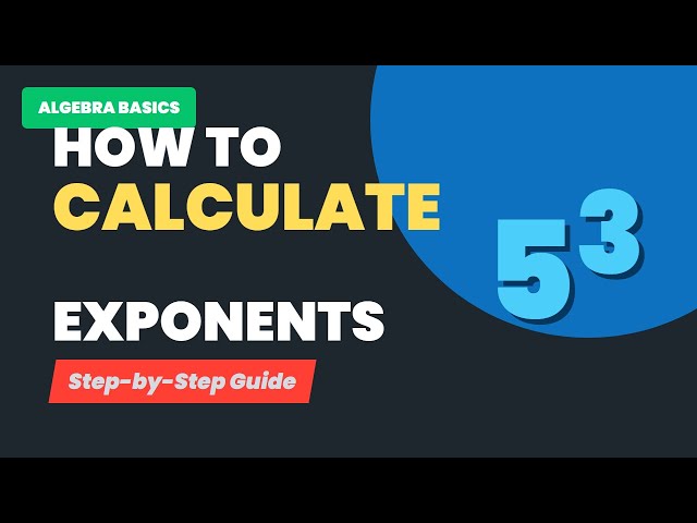 How to Evaluate Exponential Expressions - Algebra Basics for Beginners