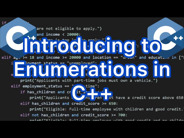 Introduction to Enumeration in CPP