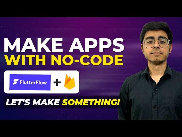 FlutterFlow with Firebase | Make apps without coding! | NoCode