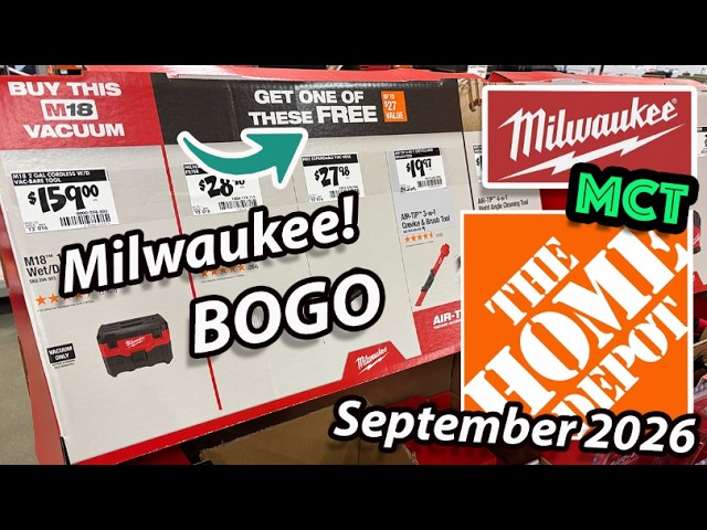 TOP (Free) Milwaukee Tools at Home Depot!
