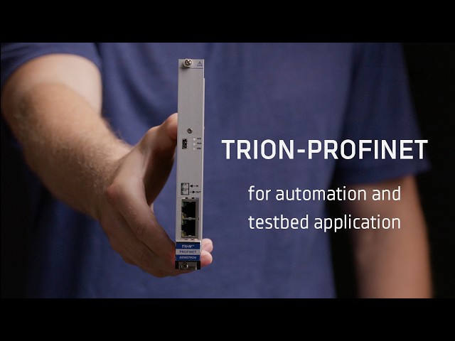 TRION-PROFINET module for high-performance connectivity for testbed and automation applications
