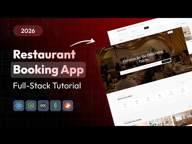 Build & Deploy Full Stack Multi Restaurant Booking Platform | MERN Stack Project Tutorial