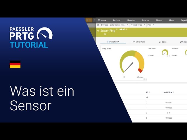 PRTG Tutorial - 🇩🇪 Was ist ein Sensor
