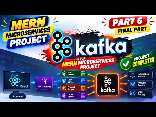 Apache Kafka in MERN Microservices Project 🚀 Part 6 | Final Part | Telugu