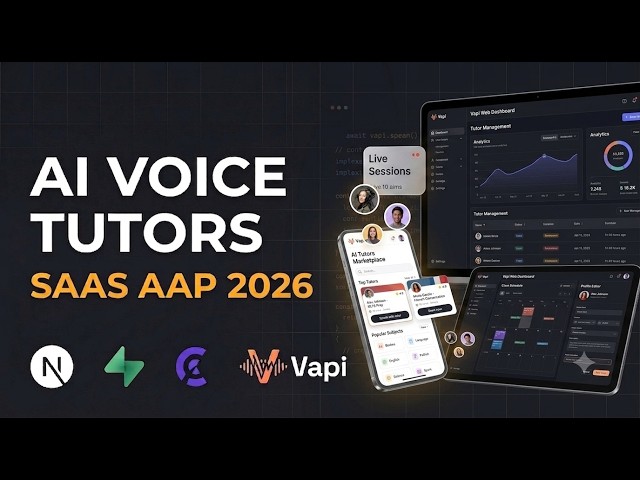 Build and Deploy AI Voice Tutors App Next js, Clerk, Supabase & Vapi