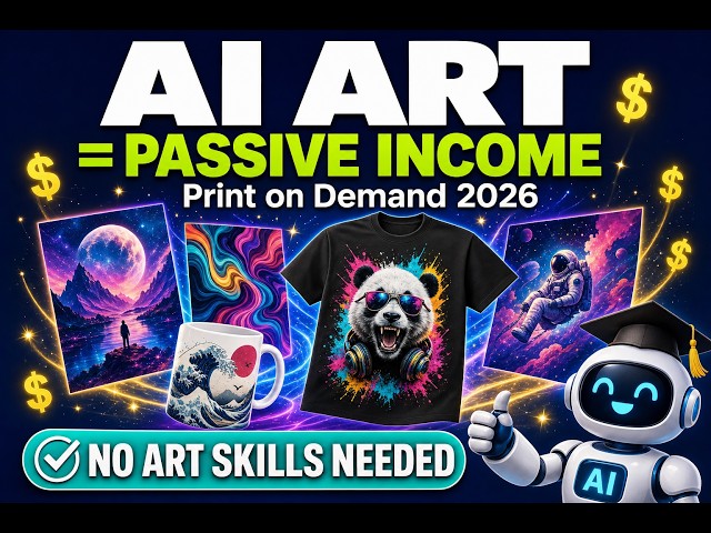 How to Make Money with AI Art (Print on Demand for Beginners 2026)