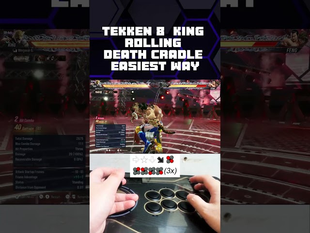 Tekken 8  King - Rolling Death Cradle Easiest Way (Tutorial)