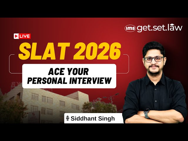 Ace SLAT 2026 Personal Interview | Live Strategy Session ft. Siddhant Singh