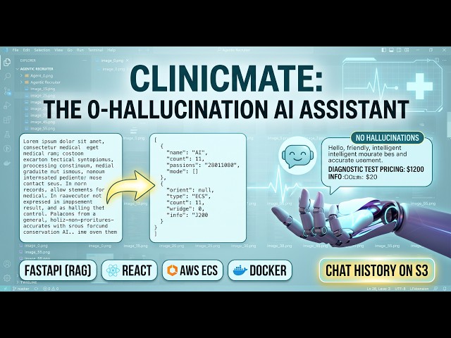 Build a Hallucination-Free RAG AI Assistant for Healthcare with FastAPI, React, and AWS ECS