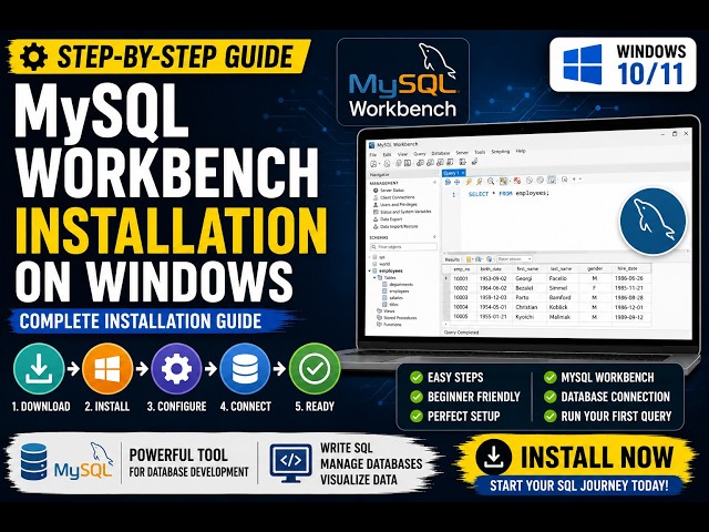 MySQL Workbench Setup for Windows | Complete Installation Steps