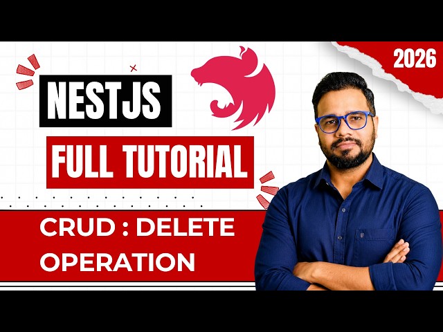 NestJS Course in Hindi #43 | CRUD Delete Operation | DELETE API & findByIdAndDelete()