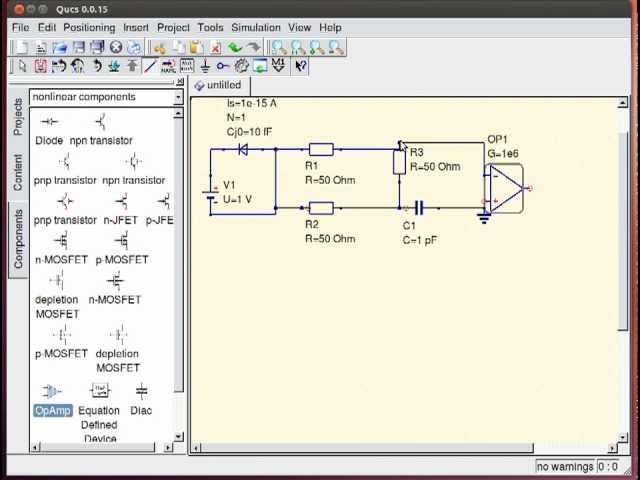 Quick Tip: Create electronic circuits with Qucs