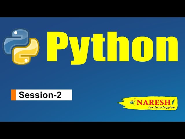 Python Online Training Session: 2 | Python Tutorials | Python Online Course