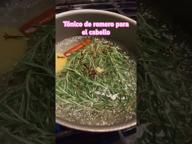 How to prepare rosemary tonic to stop hair loss #hair #rosemary #foryou