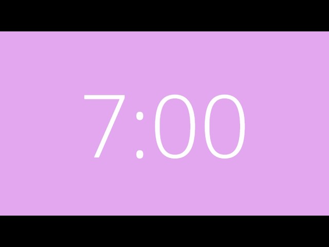 7 Minute - Silent Timer - Cute 7 Minute Timer