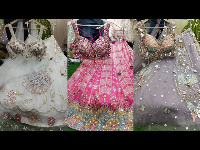 Anil Cloth💖375₹😍😱"WHOLESALE RATE" से भी सस्ता🥰। Latest Crop Top Lehenga, Saree, Indo Fusion Wear