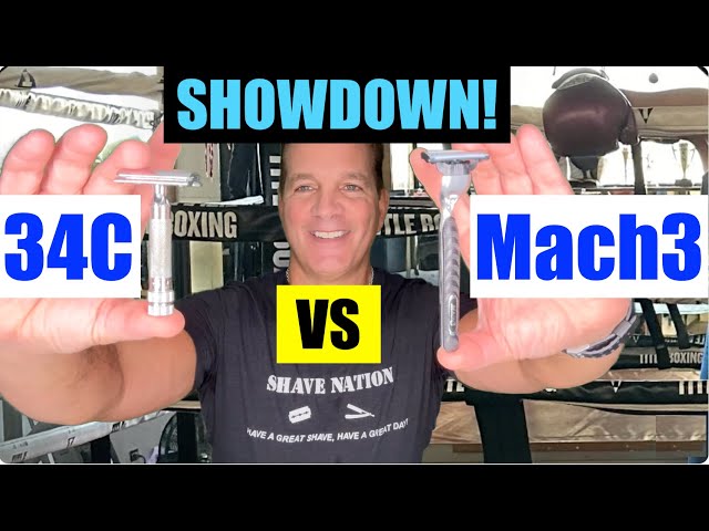 Mach3 Cartridge Vs 34C Safety Razor Showdown!