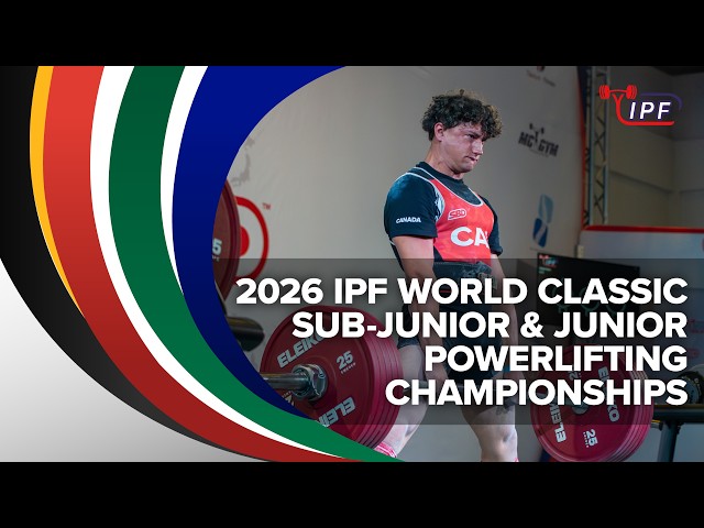 🔴 LIVE: Men Jr 74 kg classic - 2026 IPF World Sub-Junior & Junior Powerlifting Championships