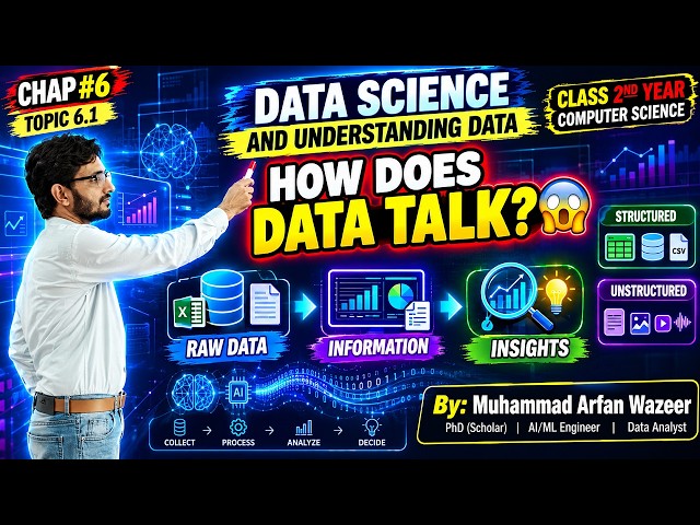 Lec-6.1:DATA SCIENCE AND UNDERSTANDING DATA| CLASS 2ND YEAR COMPUTER SCIENCE