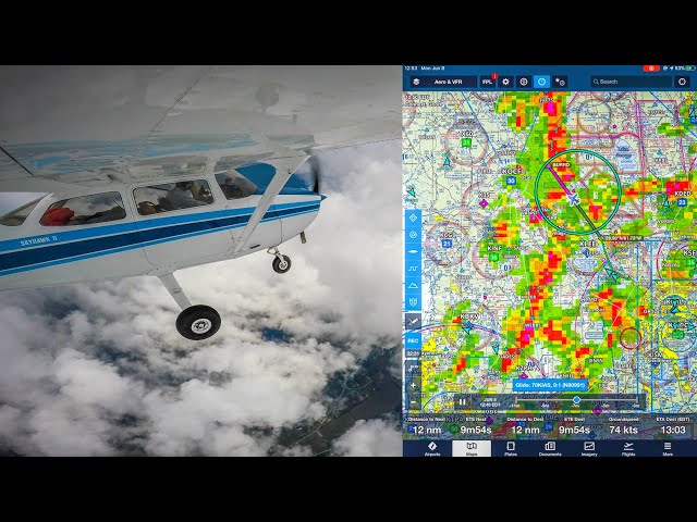 HARD LEFT Deviation - Severe Storms in Florida