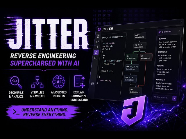 Showcasing Jitter | The AI Reverse Engineering Utility