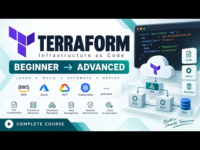 Terraform Full Course for Beginners to Advanced | AWS Infrastructure as Code