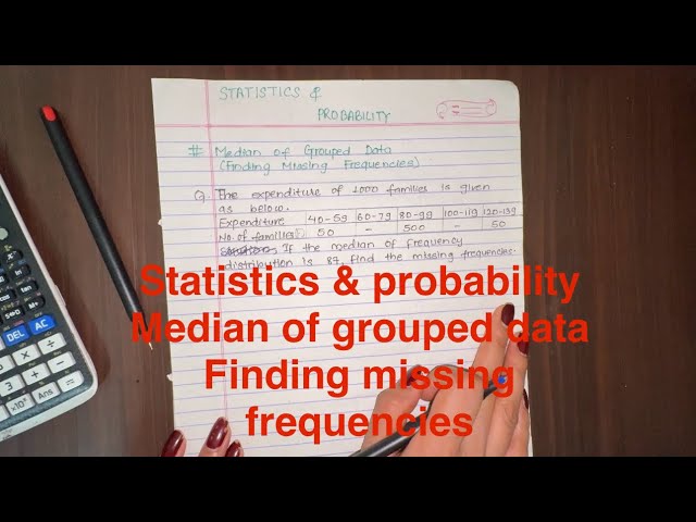 Statistics: finding missing frequencies using median(step by step) #engineering #statistics